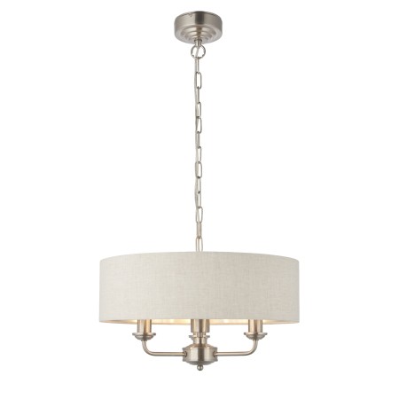 Lampa wisząca z trzema źródłami światła Flamenco Natural S