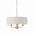 Lampa wisząca Flamenco Natural S z zapalonymi źródłami światła