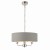 Lampa wisząca Flamenco Bright Nickiel S z zapalonym światłem