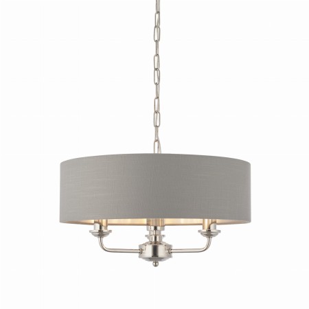 Lampa wisząca do pomieszczeń w stylu klasycznym Flamenco Bright Nickiel S
