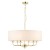 Lampa wisząca Elegance Gold z elementami kryształów