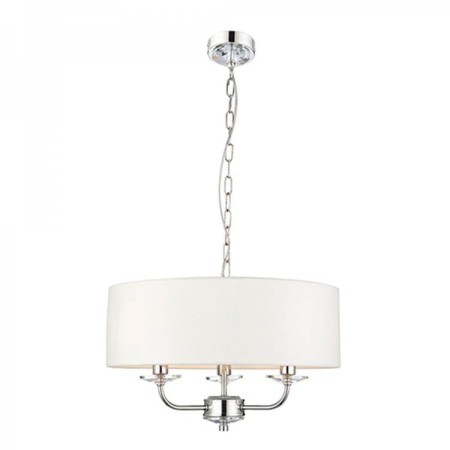 Lampa wisząca Elegance Silver S z elementami kryształu