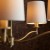 Lampa wisząca Riano z zapalonymi żarówkami