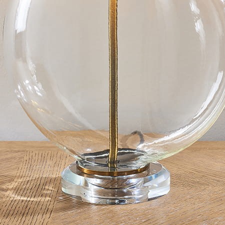 Hester szklana lampa stołowa