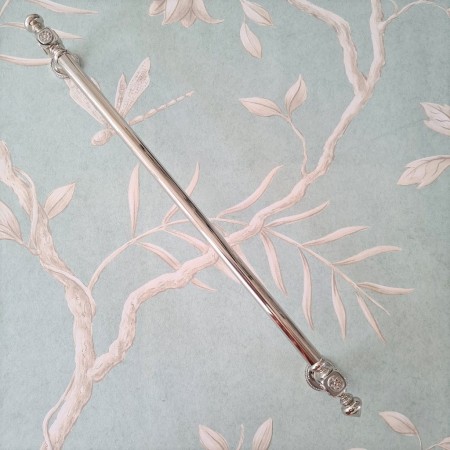 Uchwyt reling meblowy UM408 Base Star niklowany z podkładkami