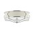 Plafon Verona rozmiar M w chromie w stylu Hamptons