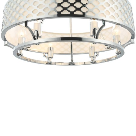 Lampa wisząca Peri w chromie w stylu modernclasic