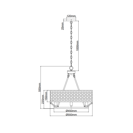 Obrazek techniczny lampy Peri