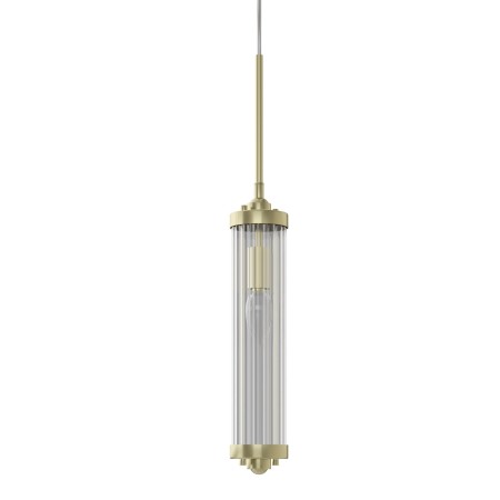 Lampa wisząca Bresle jasne satynowe złoto