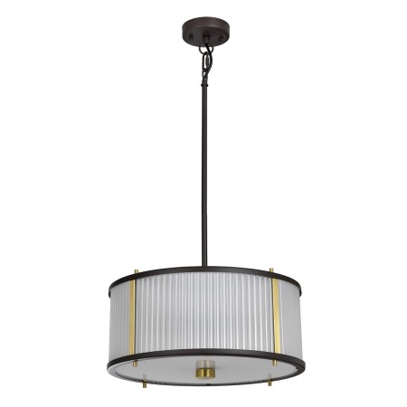 Lampa wisząca Oscar M brązowo złota ze zgaszonym światłem