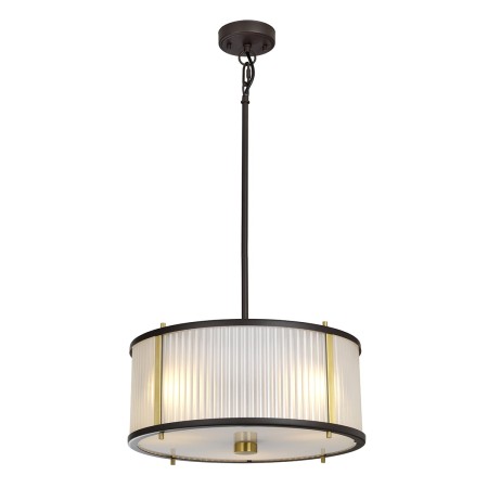 Lampa wisząca Oscar M brązowo złota