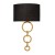 Kinkiet Thomas złoto czarny