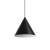 Lampa Venus czarna średnica 30 cm