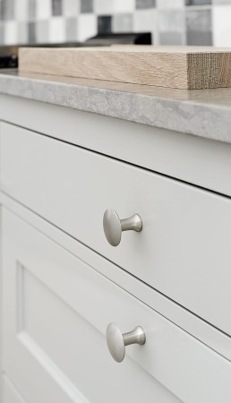 gałka meblowa srebro satyna