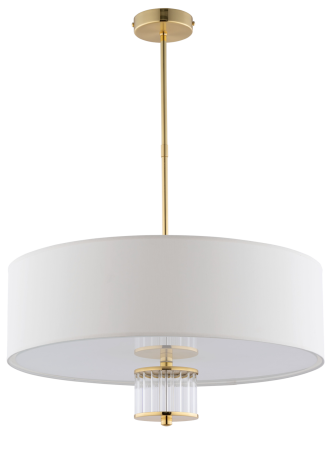 lampa Empoli wisząca z dużym abażurem