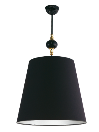 Lampa wisząca Narni 1 zwis pojedynczy czarna