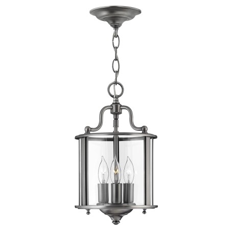 lampa latarenka Gentry S kolor cyna klosz szklany