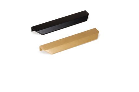 Uchwyt-krawedziowy-peak rozstaw 128 mm aluminium kolor złoto szczotkowane lub czarny