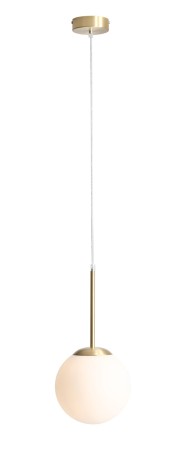lampa wisząca kula 20 cm złoto szczotkowane
