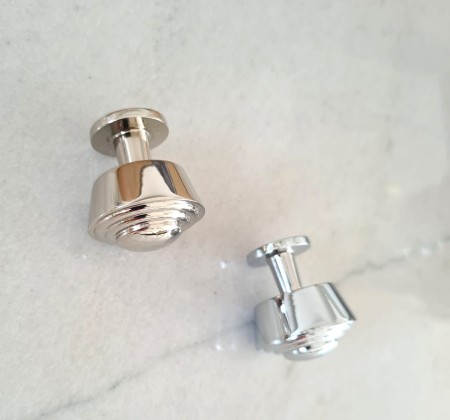 gałka meblowa mosiężna GM108 chrom vs nikiel