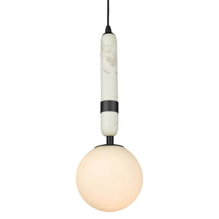 lampa wisząca La Spezia czarna z marmurem