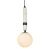 lampa wisząca La Spezia czarna z marmurem