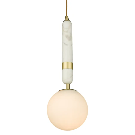 lampa wisząca La Spezia złoto z marmurem