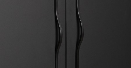 czarny matowy uchwyt meblowy Becket 480 mm