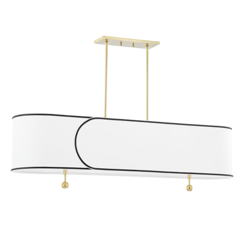 Przejdź do produktu Lampa wisząca Border nad stół z czarną lamówką