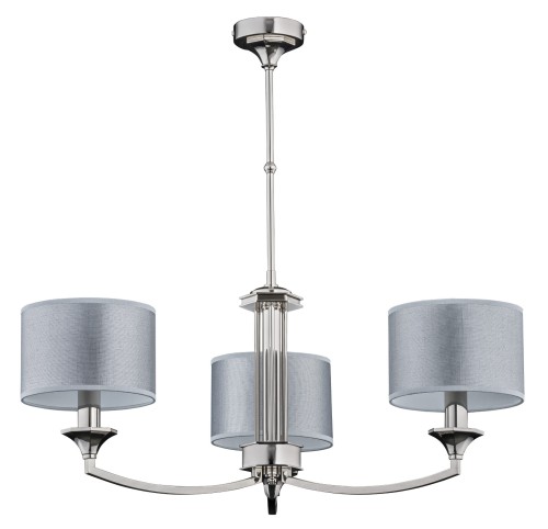 Przejdź do produktu żyrandol Decor 3 z abażurami, 5 kolory metalu