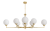 żyrandol Artu Glass 8 ramienny długi ART-ZWL-8(Z)G