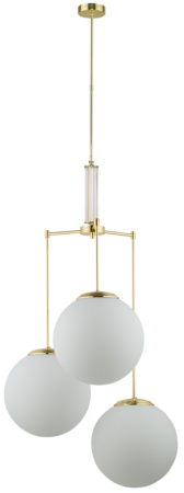 lampa trzyramienna Artu Glass kule wysoka ART-ZWD-3(Z)G350