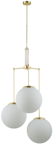 Przejdź do produktu  lampa wisząca Artu Glass 3 duże kule, 5 kolorów wykończenia