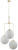 lampa trzyramienna Artu Glass kule wysoka ART-ZWD-3(Z)G350