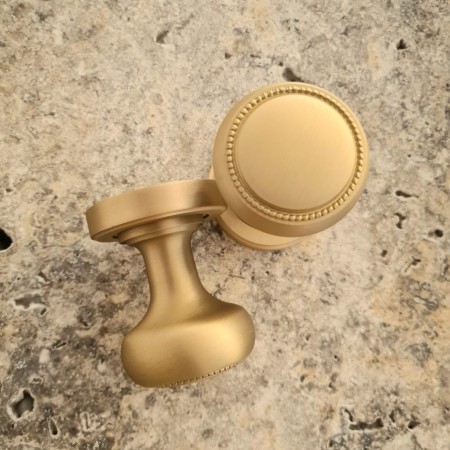 komplet mosiężny gałko klamka KR617 MSL