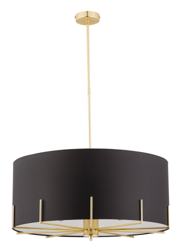 Przejdź do produktu  Lampa wisząca Nemi z abażurem 5 kolorów wykończenia 