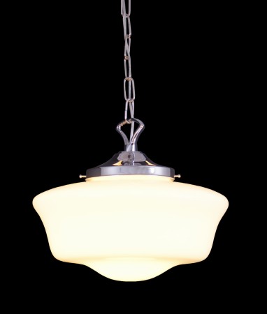 lampa chrom do kuchni z łańcuchem