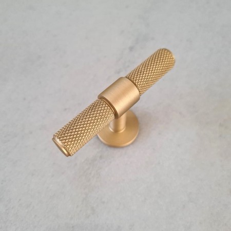 uchwyt meblowy mosiężny w kształcie T GM134