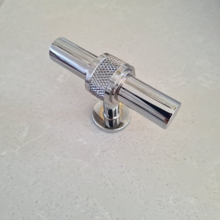 uchwyt meblowy typu Tbar GM121 z diamentowaniem chrom