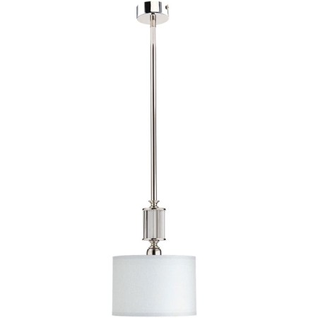 lampa wisząca pojedyncza Artu z abażurem w niklu