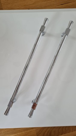 uchwyt meblowy do szuflad mosiężny kolor chrom RM304