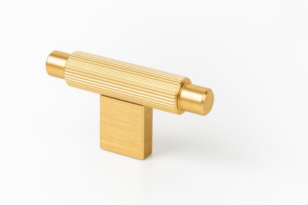 uchwyt meblowy Stripes w kształcie T 0583 zloty szczotkowany