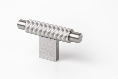 uchwyt meblowy Stripes w kształcie T 0583 srebrny szczotkowany