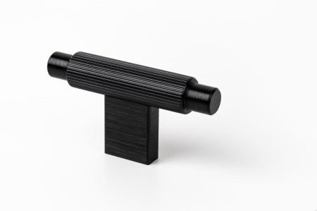 uchwyt meblowy czarny Stripes w kształcie litery T-0583