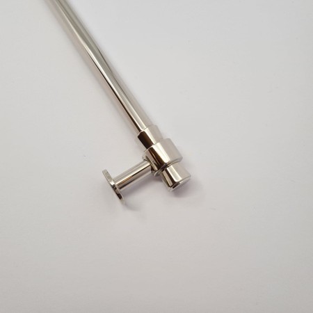 Uchwyt reling meblowy mosiężny RM326 nikiel połysk