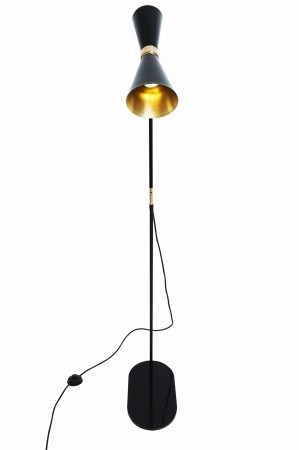 lampa większa stojąca złoto czarna Shanti