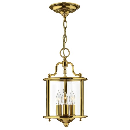 lampa latarenka złota klosz szkło Gentry do holu