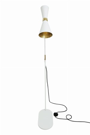 lampa stojąca większa Shanti złoto biała
