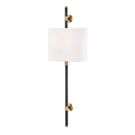 Kinkiet Gard Long w stylu Hampton lub Modern Classic czarno złoty