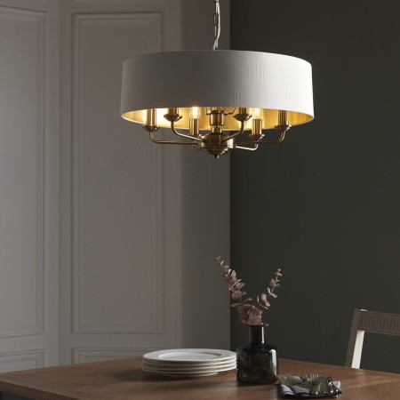 Lampa wisząca Flamenco gold M aranżacja